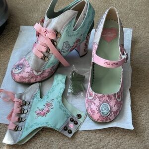 Hot chocolate Pastel Pink and Mint Shoes